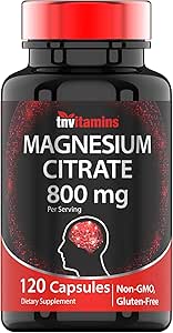 TNVitamins Magnesium Citrate 800 MG - 120 Capsules  Dos meses de suministro! ← Pure Magnesium Citrate Powder Capsules ← Citrato De Magnesio ← Non-GMO Silencio Producido en Estados Unidos!