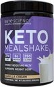 Keto Science Ketogenic Meal Shake Vanilla Dietary Supplement, Rich in MCTs and Protein, Packed with Collagen, Vitamins and Minerals, Keto and Paleo Friendly, Weight Pérdida, (14 porciones), 20.49 Oz