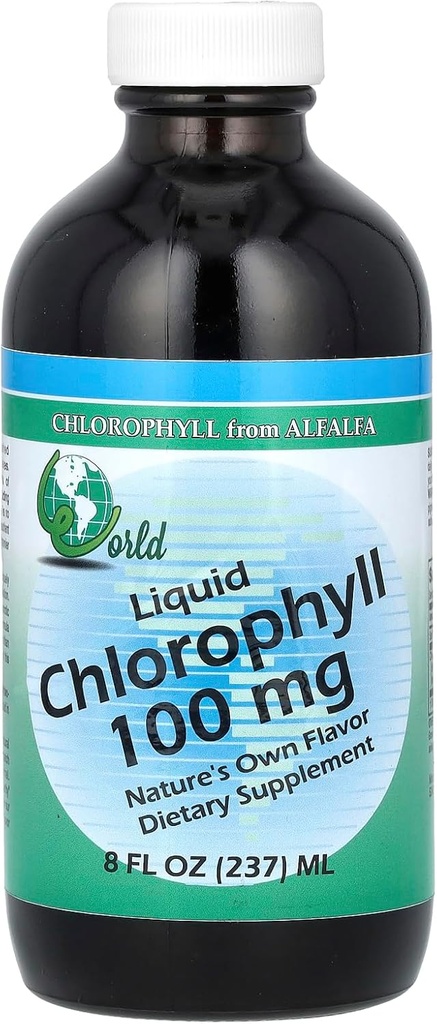 World Organic - Clorophyll Liquid 100mg, 8 oz líquido