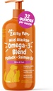 Zesty Paws Wild Alaskan Omega-3 Blend Pollock + Salmon Oil for Dogs and Cats- Skin and Coat Support, Omega 3 Suplemento para mascotas, 32oz