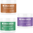 Amla Powder, Green Tea Superfood Supplement with Pumpkin Spice ' Indian Gooseberries & Elderberry, Organic, Vegan, 30 Servings
