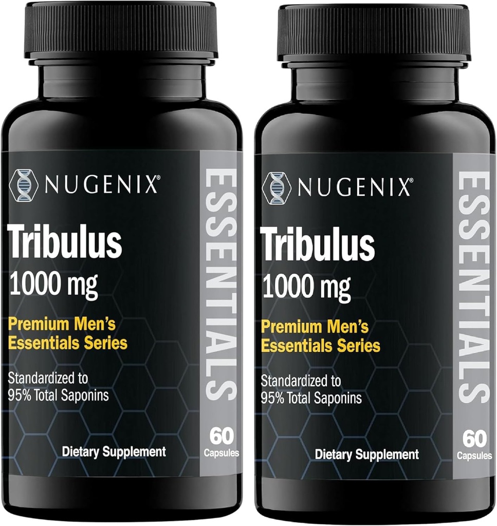 Nugenix Essentials Tribulus Terrestris for Men Extract - 95% Total Saponins, 1000mg High Potency, Extra Strength, 120 Cuenta