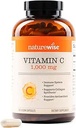 NatureWise Vitamina C 1000mg Capsules - Vitamina Vegana de Fuerza Extra C para Antioxidante Diario &amp; Apoyo Inmunitario - Non-GMO, Estados Unidos Fabricado - 360 cápsulas[360-Day Supply]