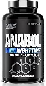 Anabol PM Nighttime Muscle Builder &amp; Sleep Aid ← Anabolic Muscle Building Supplement TEN Clinically Researched RIPFACTOR, Epicatechin &amp; More Silencio Post Workout Muscle Recovery &amp; Strength – 60 Pills