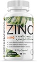Zinc 50mg, (60 Tablets), Especialmente Formulado para Sensitive Stomach, Immune Support, Skin & Hair, Vegan Zinc Supplement, Non-GMO Made in USA