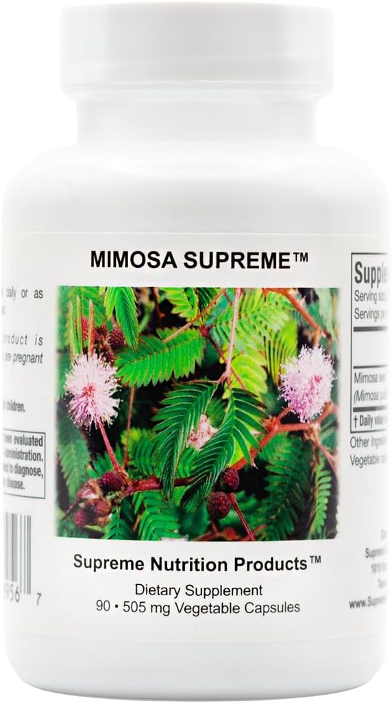 Mimosa Suprema de Nutrición, 90 cápsulas de semillas puras Mimosa Pudica