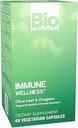 Bio Nutrition Immune Wellness Suplemento 60 Vegetarian Capsules Ø Olive Leaf y Oregano tención Minerales y Antioxidantes para el apoyo general de la salud