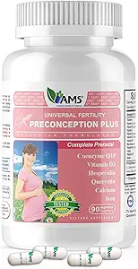 America Medic ' Science Preconception Plus (90 Capsules) Concepción y Fertilidad Suplemento  Physician Formulated Pills to Support Conception peru Prenatal Vitamins Best for Women Trying to Conceive