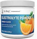 Dr. Berg Zero Sugar Hydration Keto Electrolyte Powder - Mejorado w / 1000 mg de Potasio & Real Pink Himalayan Salt (NOT Table Salt) - Orange Flavor Hydration Drink Mix Suplemento - 50 Servings