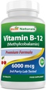 Mejores Naturales Vitamina B12 6000 mcg 120 Tablas