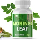 Moringa Capsules – 90 Pure Moringa Powder Capsules Empaquetados con Nutrientes para Apoyo Inmunitario y Salud Diario