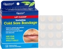 Quantum Health Lip Clear Invisible Cold Sore Patches for Lips Help Soothe Shield " Hide Cold Sores - Helps Prevent Contamination - Fever Blister Bandages for Women &amp; Men - 12 Count