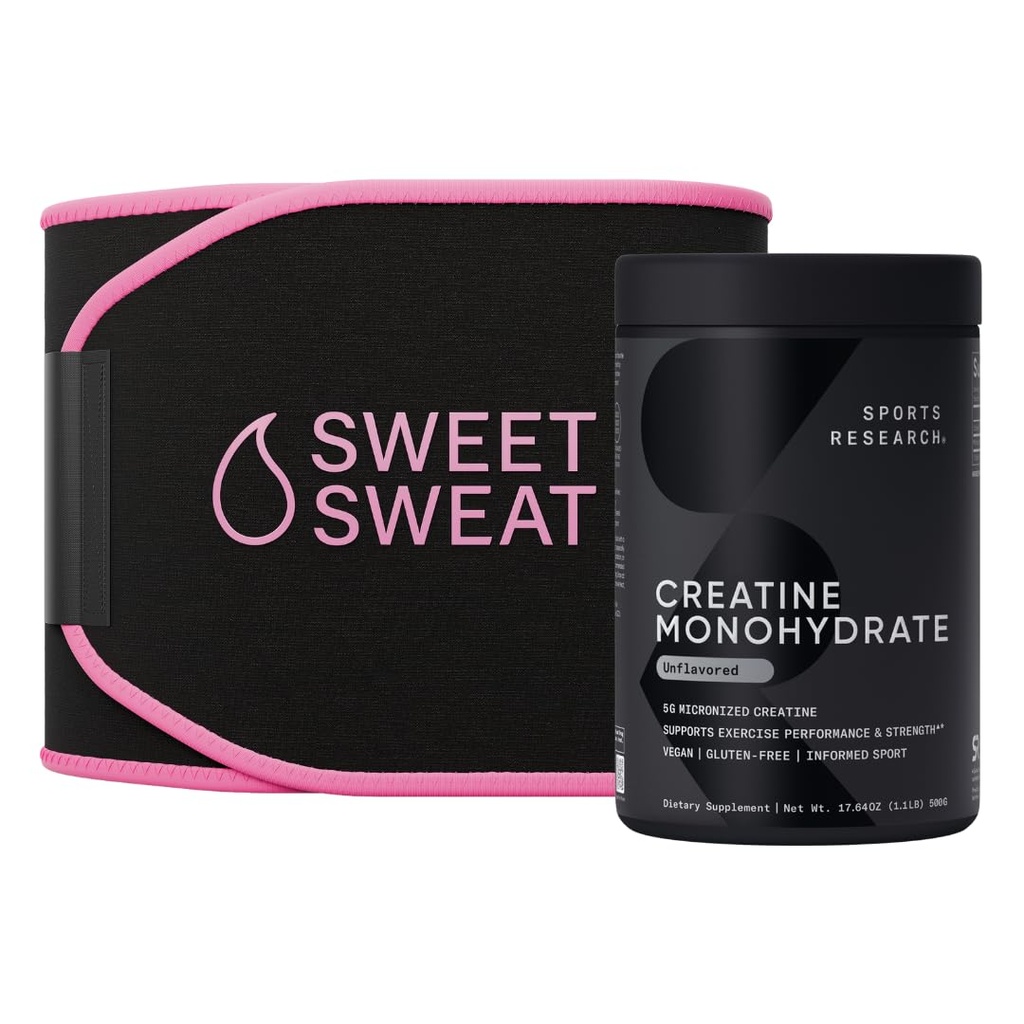 Investigación Deportiva Cretina Monohidrato y Dulce Golpe de la cintura - Negro/Pink (Medio)