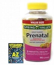 Primavera Valle Adulto Salud Prenatal Multivitamina DHA & ácido fólico, fruta, 190 Gummies+Mejor Guía Vitaminas Suplementos Libro