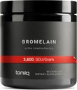 Bromelaina de ultra alta resistencia 1000mg - 3600 GDU/Gram - Alta concentración y biodisponible - Fórmula de terceras partes - 90 cápsulas vegetarianas - 45 piezas por contenedor - Suplemento Bromelain