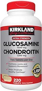 Kirkland firma Glucosamina " Condroitina, 220 tablas (2 paquete)