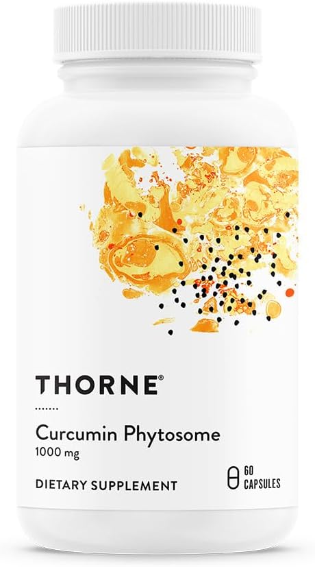 THORNE - Curcumin Phytosome 1000 mg (Meriva) - Clínicamente estudiado, Alta Absorción - Apoya la Respuesta Inflamatoria Saludable en Juntas, Musculos, GI Tract, Liver, Brain &amp; Nerves* - 30 Serviciones