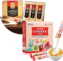 Saponin Hanppuri Immune y Stamina Boost + VITA Ginseng Kids Immune Support and Memory Function for Children Premium Bundle
