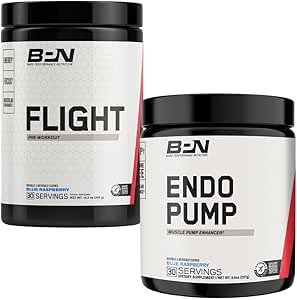 BARE PERFORMANCE NUTRITION BPN Flight Pre Workout &amp; Endo Pump Enhancer Bundle
