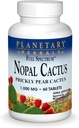 Herbals planetarios Full Spectrum Nopal Cactus 1000mg Prickly Pear Cactus Antioxidante - 100% Natural - 60 Tabletas