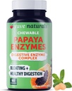 Yuve Natural Papaya Digestive Enzymes - Candies Chewable Libre de Azúcar - promueve una mejor digestión - Estreñimiento " Bloating Aid, Detox, Leaky Gut Repair " Gas Relief - Vegan, Non-GMO, Gluten-Free - 90ct