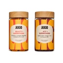 JUGO Beauty + ACV Gummies Bundle – Collagen, Biotin &amp; Apple Sider Vinegar – apoya el cabello, la piel, las uñas, la salud de Gut &amp; Metabolismo – 100% Vegetariano &amp; Sin gluten