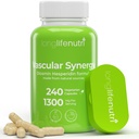 LongLifeNutri Diosmin Hesperidin Complex, Vascular Synergy 1000mg/300mg para Optimal Circulation & Vein Support: 240 Capsules, 120 Servings, 4-Month Supply, Made in USA