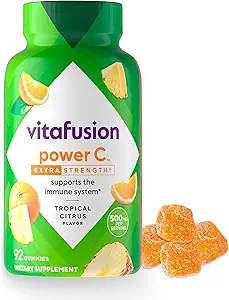 Vitafusion Extra Strength Power C Gummy Vitaminas, Tropical Citrus Flavored Immune Support (1) Vitaminas, 92 Con