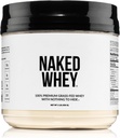 NAKED Whey 1Lb - Sólo 1 Ingrediente, Grass Fed Whey Protein Powder, Undenatured, No Gmos, No Soy, Gluten Libre, Crecimiento Estimulado, Mejora Recuperación - 15 Servimientos