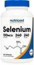 Nutricost Selenium Supplement 100mcg, 240 Capsules, Vegetarian, Gluten Free & Non-GMO