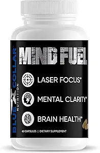 Suplementos cerebrales de combustible mental para la memoria y el foco, la salud del cerebro más fuerte y la claridad mental, suplemento de memoria multivitamínica para hombres para cerebro, suplemento de apoyo cerebral nootrópico para hombres / mujeres (60 cápsulas)