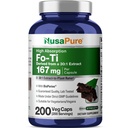 NusaPure Fo-Ti 30:1 Extracto, 167 mg Equivalente a 5000 mg por Veg Caps, 200 Conde, No GMO, Vegan, Bioperina