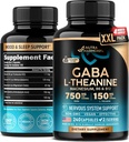 GABA L-Theanine 900 mg - Hecho en EE.UU. - Magnesio ANTE Vitamina B6 - Calma, Dormir, Relajación &amp; Mood Support - 750 mg Gamma AminoButyric Acid, 150 mg L-Theanine - Non-Habit Forming, Vegan - 240 cápsulas