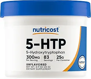 Nutricost 5-HTP Polvo 25 Gramos (3 Pack) (300mg Por Serving)