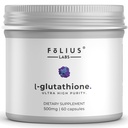 Ultra High Strength L-Glutathione 98% Suplemento para la piel de la guanición - Suplementos de colágeno para mujeres y hombres - 500 mg de Fórmula concentrada, Reducido L-Glutathione Suplemento - 60 cápsulas