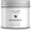 Ultra High Strength L-Glutathione 98% Suplemento para la piel de la guanición - Suplementos de colágeno para mujeres y hombres - 500 mg de Fórmula concentrada, Reducido L-Glutathione Suplemento - 60 cápsulas