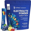 Dr. Berg Sugar Free Electrolyte Powder Packets (Variety Pack) - Daily Electrolyte Drink Mix - 28 Total Hydration Pouches Sugar Gratis - Keto Electrolytes Powder Packets No Sugar - 7 Delicious Flavors