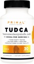 Primal Tudca 500mg 30 cápsulas - Gluten Free, Non-GMO Taursodeoxycholic Acid Suplemento