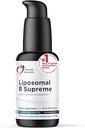 Diseños para Salud Liposomal B Supremo - Complejo de Vitamina B Líquido con Absorción Superior - Folate, Vitamina B12, B6, Biotina, TMG + Más - Bomba de Entrega Oral con Citrus Flavor (50 Servimientos / 1.7oz)