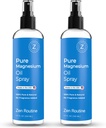 Pure Magnesium Oil Spray 12oz (2 Pack) – Organic USP Grade Magnesium Spray, Topical Magnesium Glycinate, Magnesium Oil for Feet, Body, Muscles & Leg Cramps – Made in The USA