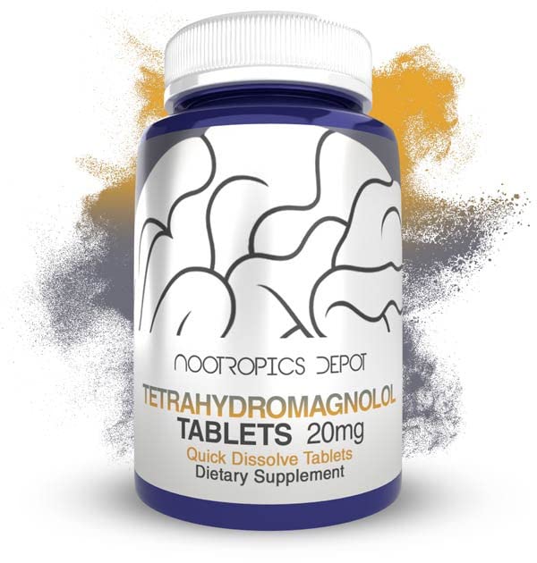 Nootropics Depot Tetrahydromagnolol Quick Dissolve Tablets ← Magnolia officinalis ← Healthy Inflammation Response, Mood, &amp; Gastrointestinal Support tención 60 Conde