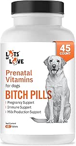 Píldoras - Vitaminas prenatales para perros embarazadas - 45 Tabletas