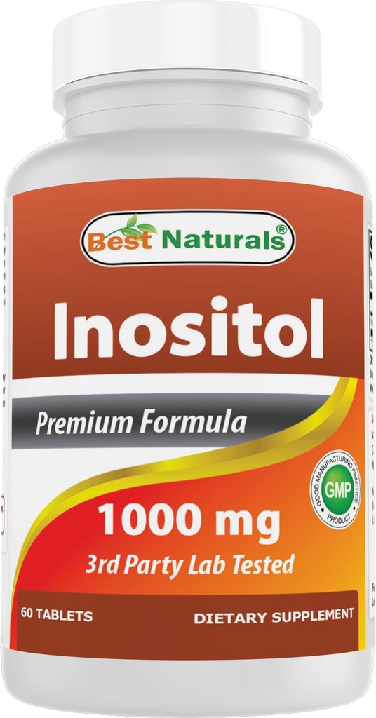 Mejores Naturales Inositol 1000 mg 60 Tabletas