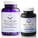 Relumins Advanced White Set - 1650mg Glutathione Complex (90 Capsules) y Advanced Vitamin C con Rose HIPS y Bioflavonoids (60 cápsulas) Bundle