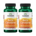 Swanson Beta-Caroteno Vitamina A 25000 IU Skin Eye Immune System Health Antioxidant Support 7500 mcg 300 Softgels Count (2 Pack)