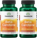 Swanson Beta-Caroteno Vitamina A 25000 IU Skin Eye Immune System Health Antioxidant Support 7500 mcg 300 Softgels Count (2 Pack)