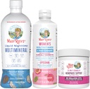 MaryRuth Organics MultivitaminLustriva Hair Growth, Menopause Support, & Daily Liquid Multimineral, 3-Pack Bundle for Hair Support, Skin Health, Immune Support, Gut Health y Sleep Support