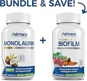Palmara Health Premium Monolaurin 600mg + Complejo de Biofilm
