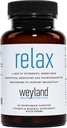 Relax - Suplemento natural del sueño con GABA, L-Theanine, Valerian Root, 5-HTP, Lemon Balm – Calm and Relaxation Aid - 30 cápsulas vegetarianas