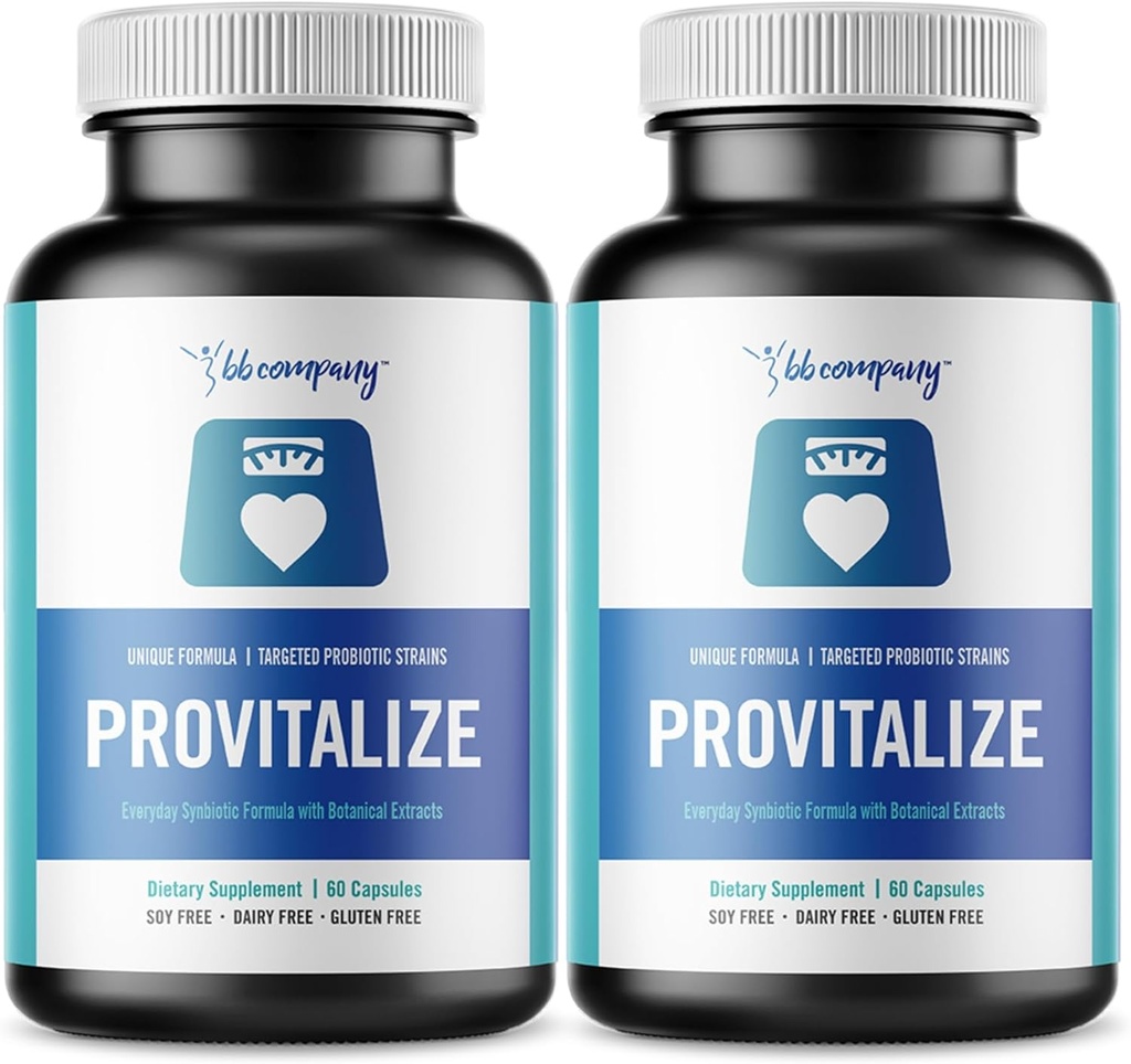 BB Company Provitalize Silencioso Probióticos para Mujeres, Menopause ← Soporte Conjunto, Curvas Sexy Midsection, Salud Digestiva, Menopause Bloat ← Turmeric Curcumin Moringa Silencio Embalaje Vary  2 Packaging